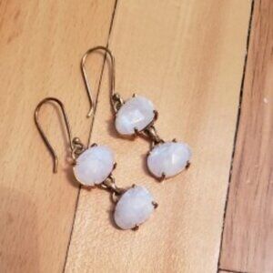 Aureus + Argent/Banana Republic natural stone drop earrings